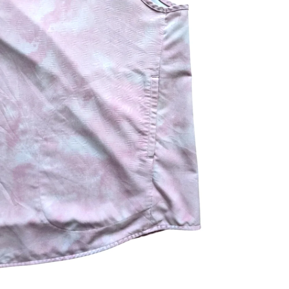 Figs Rafaela Oversized Scrub Top - Marbled Rose Size 4X tie dye pink - Picture 5 of 10